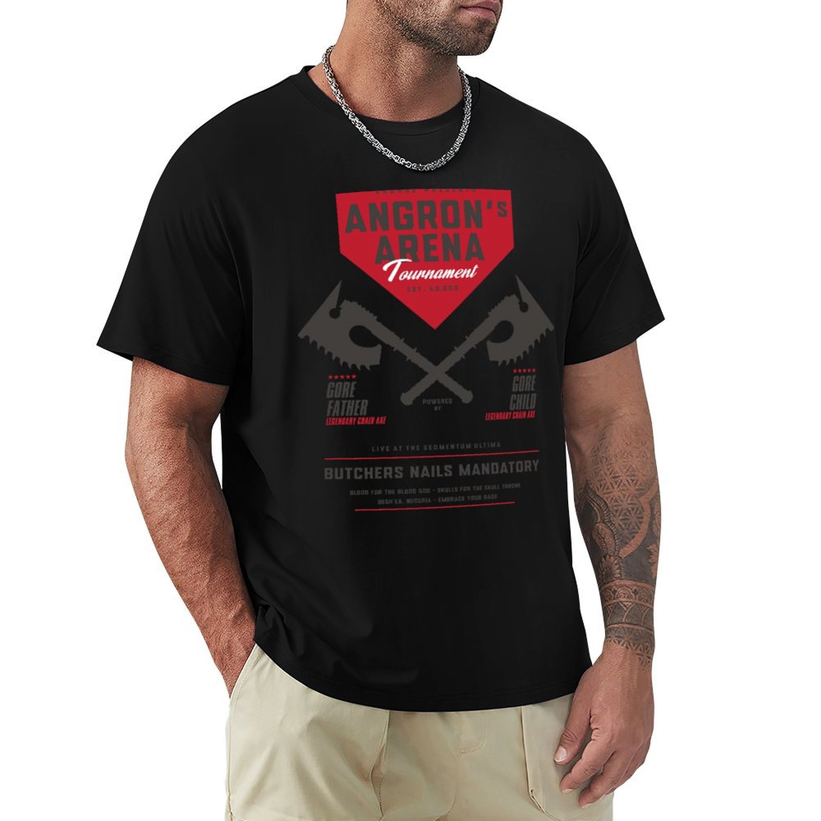 Outdoor Lighting Not Working - Angron's Arena (light) T-Shirt Work Outdoor