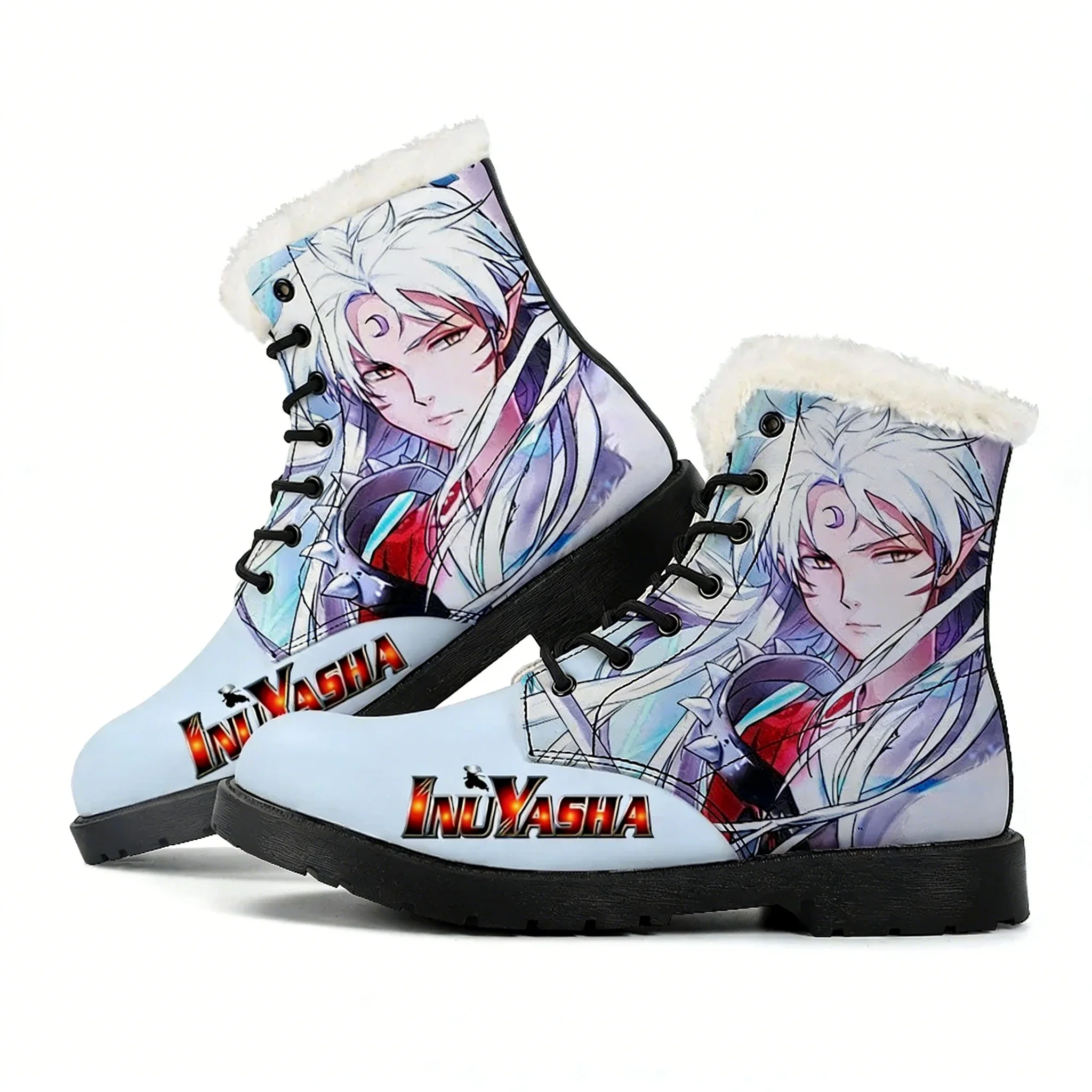 Outdoor Lighting High Quality - Inuyasha Sesshomaru Plush Boots Mens Womens