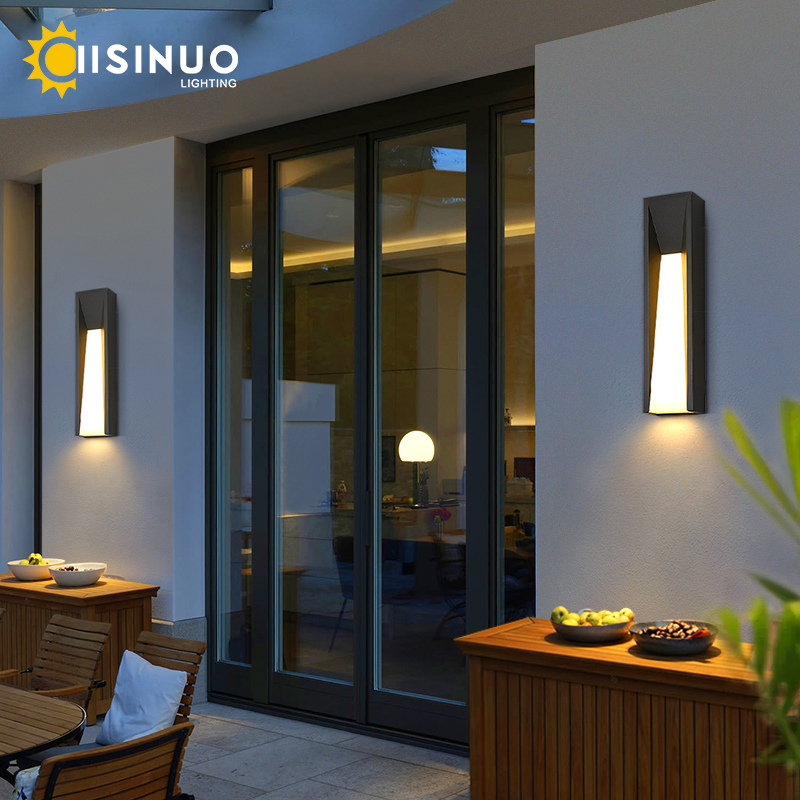 Outdoor Lighting Uk - Outdoor Wall Lamp LED Black Lighting