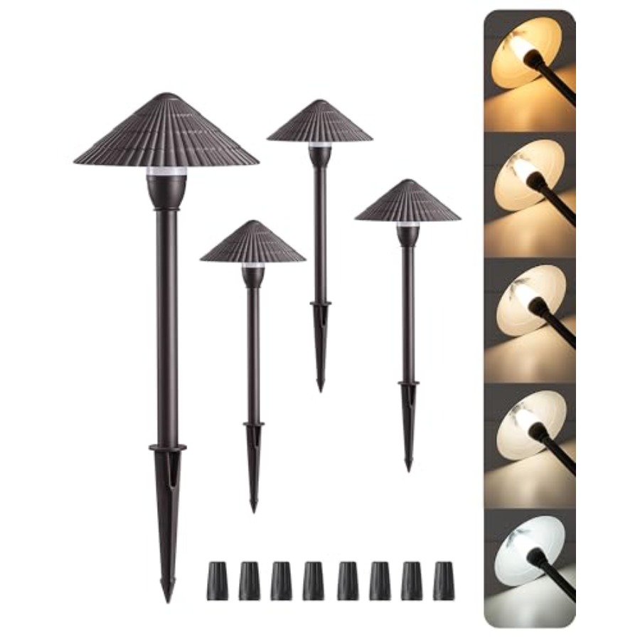 Outdoor Lighting Low Voltage - 5CCT Low Voltage Pathway Lights Wired