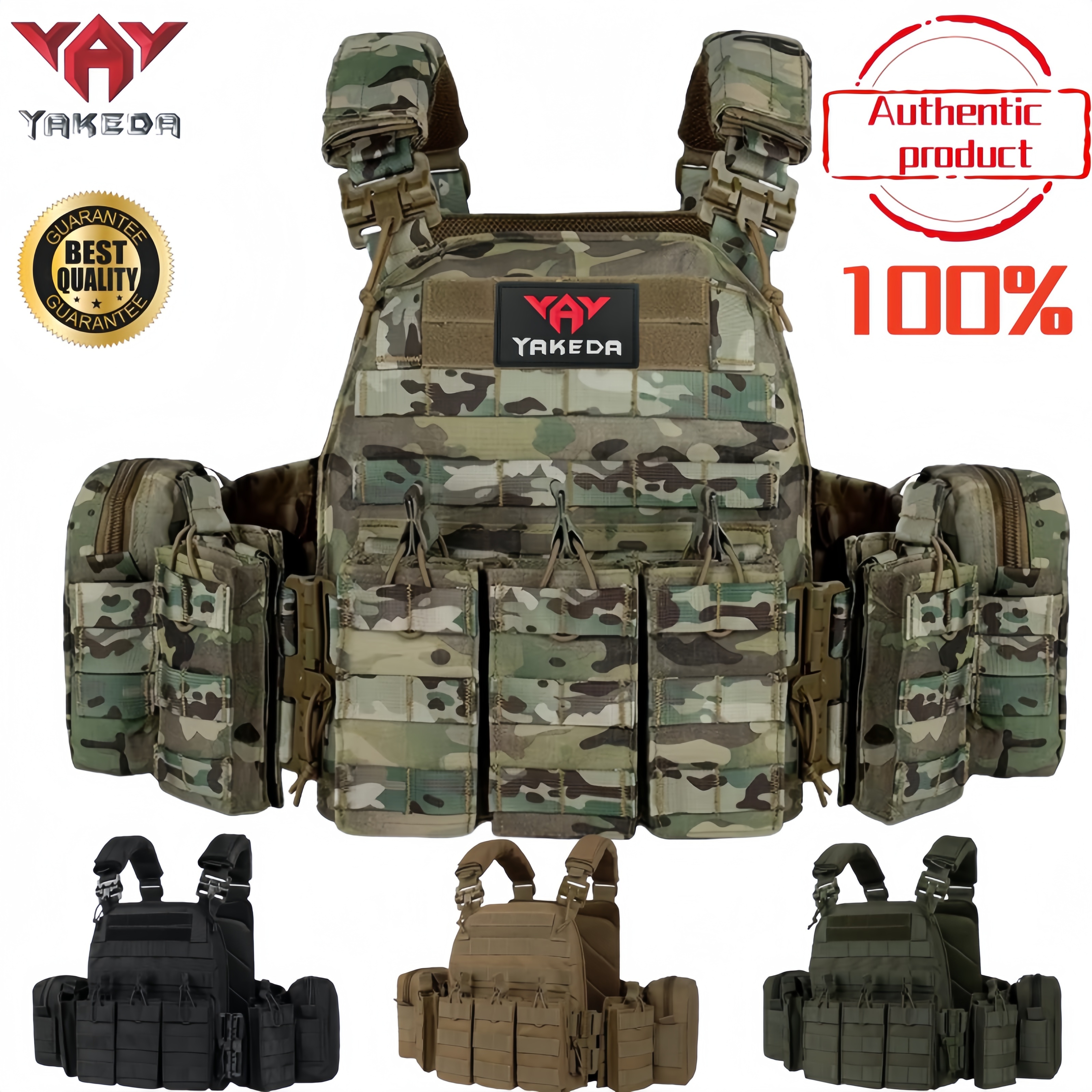 Outdoor Lighting High Quality - YAKEDA Tactical Vest 6094 Fast detachable