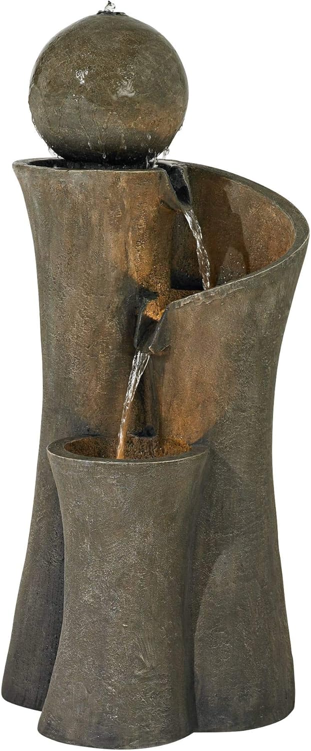 Outdoor Zen Lighting - Large Modern Zen Indoor Outdoor Faux