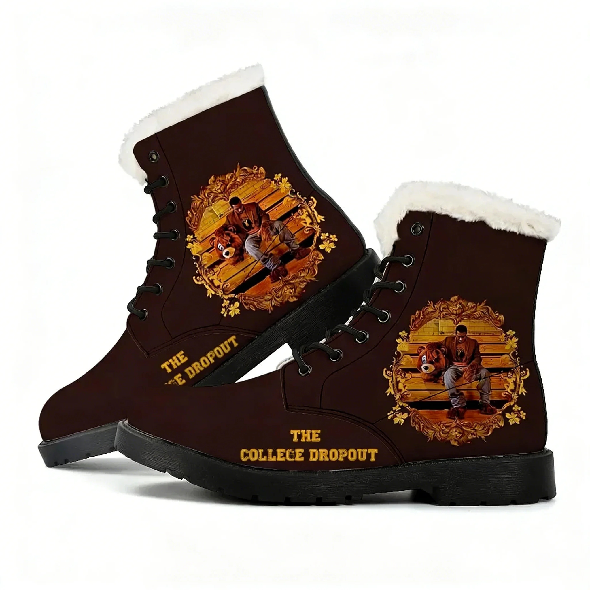 Outdoor Lighting High Quality - Kanye West Plush Boots Mens Womens