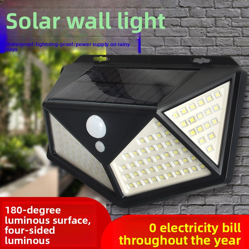 114LED Solar Panel Wall Light, – Outdoor Lighting On Amazon Bewertung und Preis