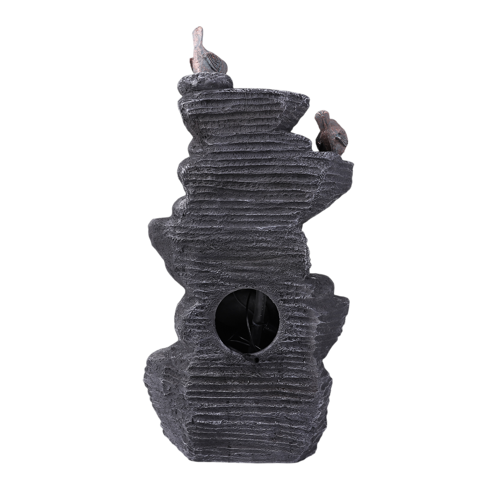 27 Inch 5-Tier Cascading Rock  – Outdoor Lighting Art Bewertung und Preis