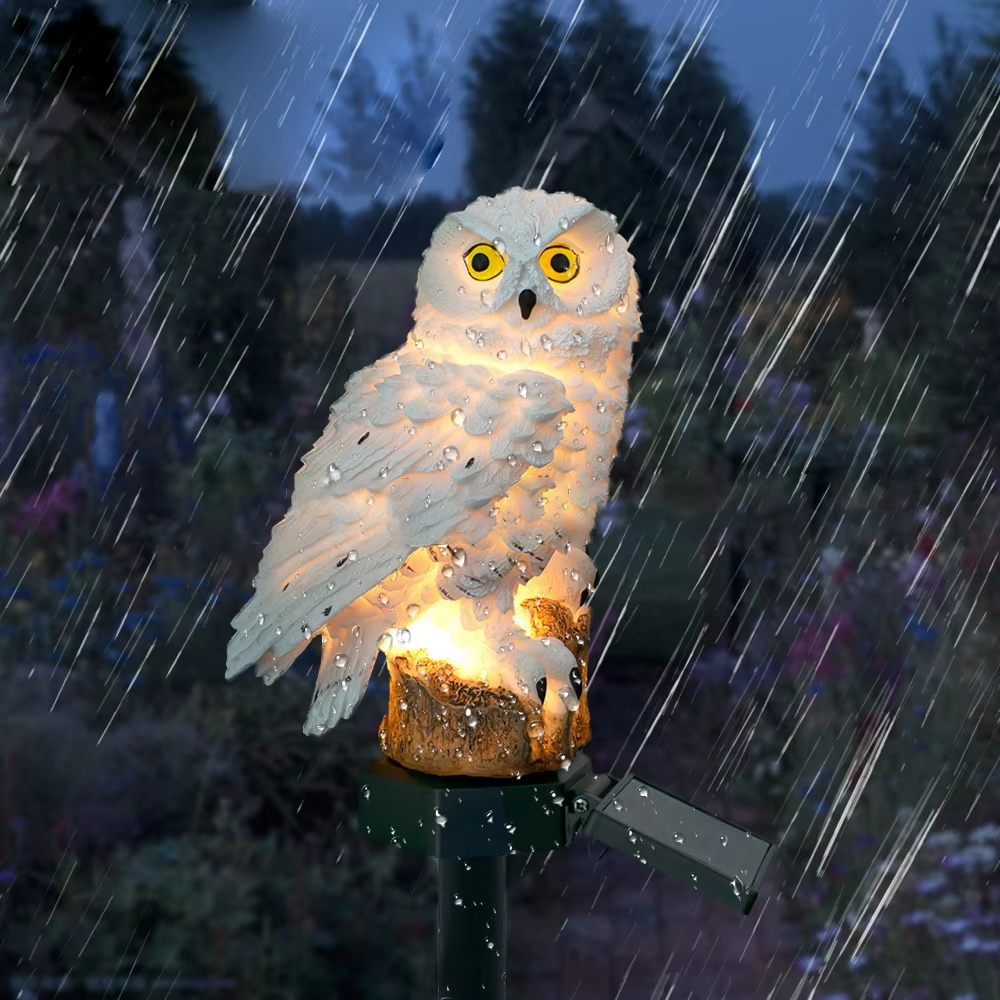 Solar light owl animal sculptu – Outdoor Lighting Effects Bewertung und Preis