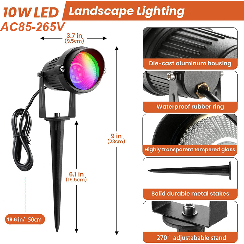 RGBW Color Changing Landscape  – Outdoor Lighting Uk Bewertung und Preis