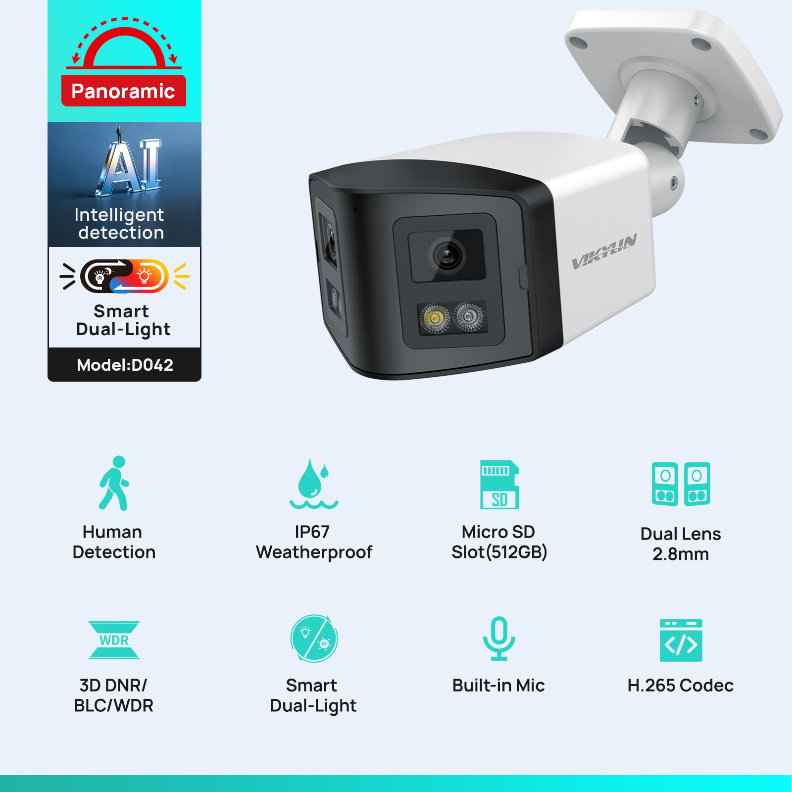 VIKYLIN 170° Panoramic Securit – Outdoor Lighting Mains Powered Bewertung und Preis