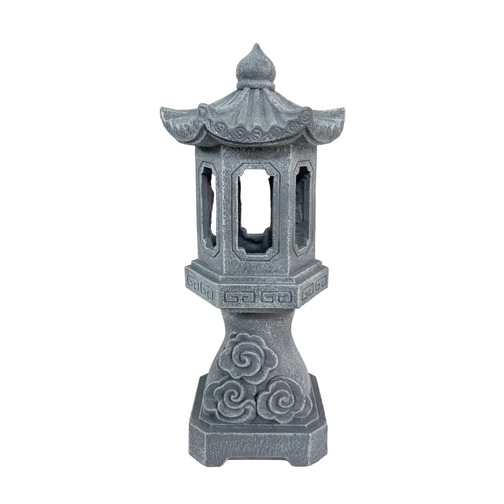 Zen Solar Pagoda Lantern with  – Outdoor Zen Lighting Bewertung und Preis