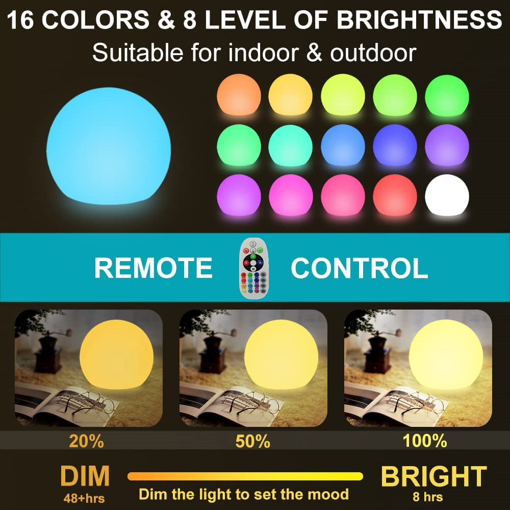 Rechargeable LED Glowing Ball  – Outdoor Lighting Effects Bewertung und Preis