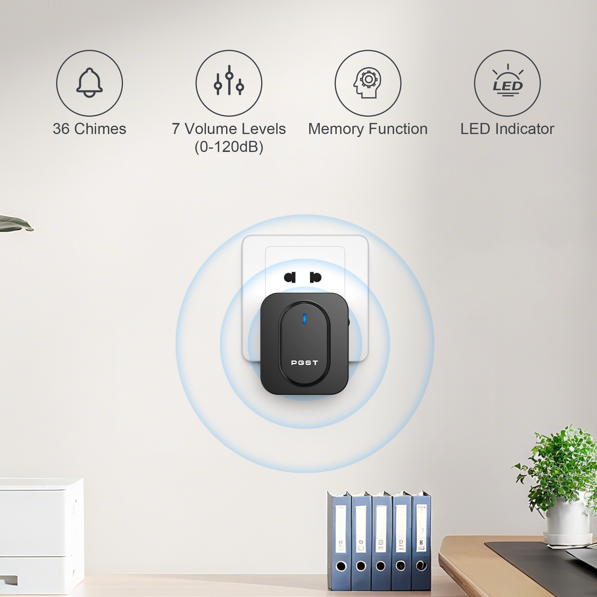 PGST Wireless Doorbell 36 Chim – Outdoor Lighting Wireless Bewertung und Preis