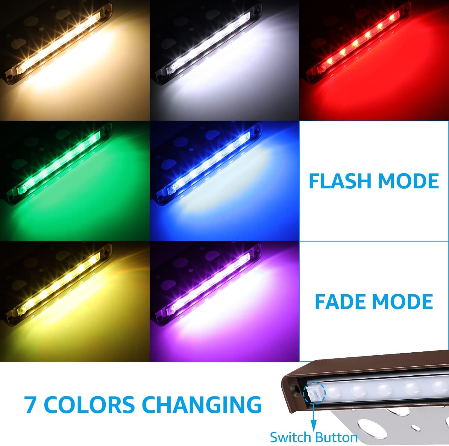 8 Pack RGB 7 Inch 3W LED Retai – Outdoor Lighting Low Voltage Bewertung und Preis