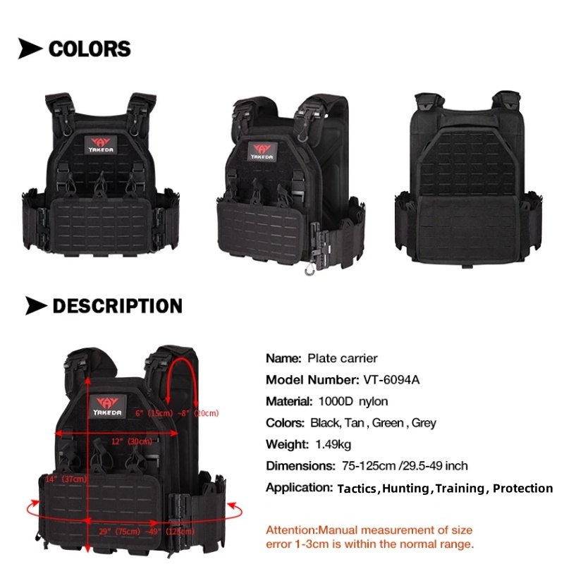 YAKEDA Tactical Vest 6094 Fast – Outdoor Lighting High Quality Bewertung und Preis