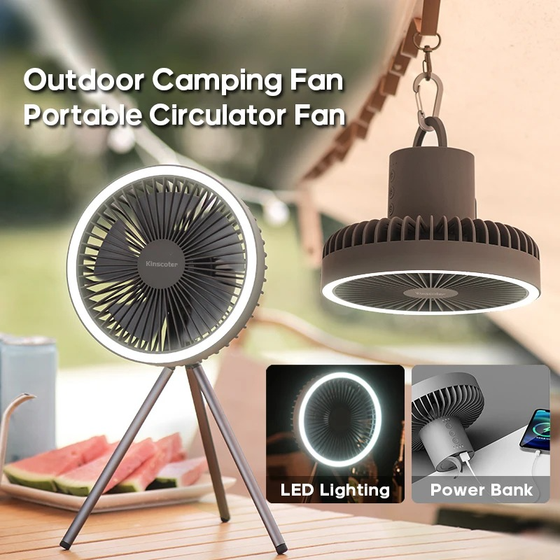 Portable Camping Fan With LED  – Outdoor Lighting Wireless Bewertung und Preis