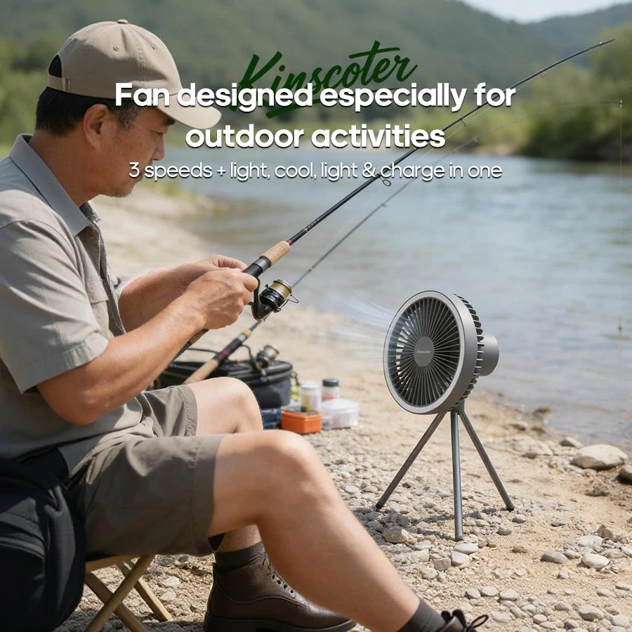 Portable Camping Fan With LED  – Outdoor Lighting Wireless Bewertung und Preis