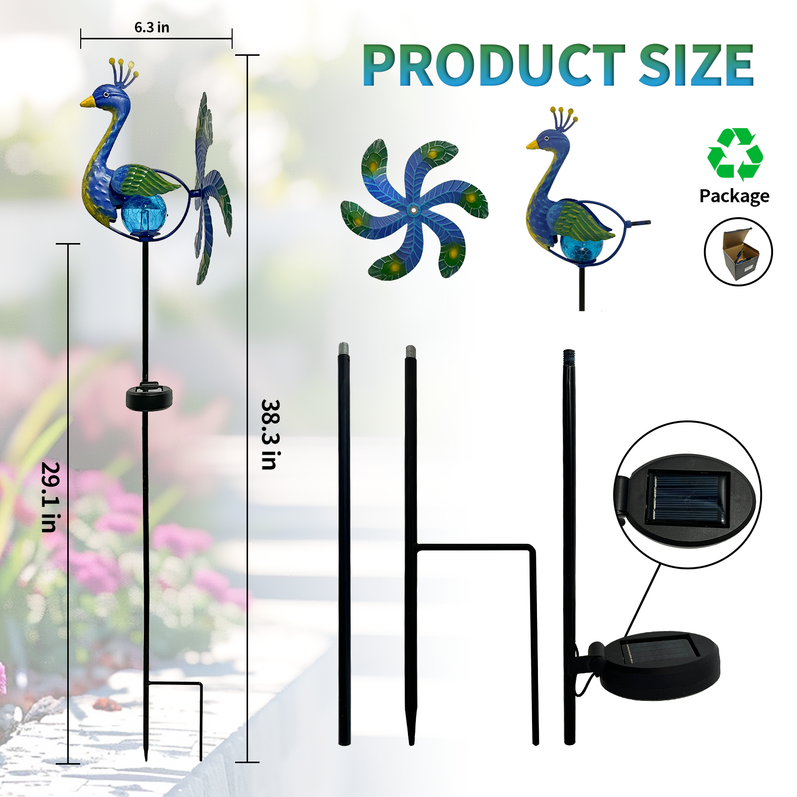Solar Wind Spinner Peacock Out – Outdoor Lighting Effects Bewertung und Preis