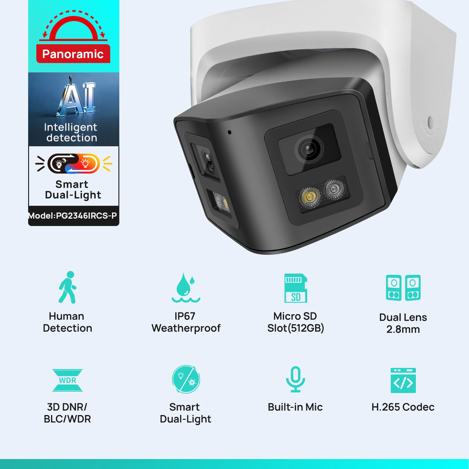 Vikylin 4MP Panoramic Smart Du – Outdoor Lighting Mains Powered Bewertung und Preis