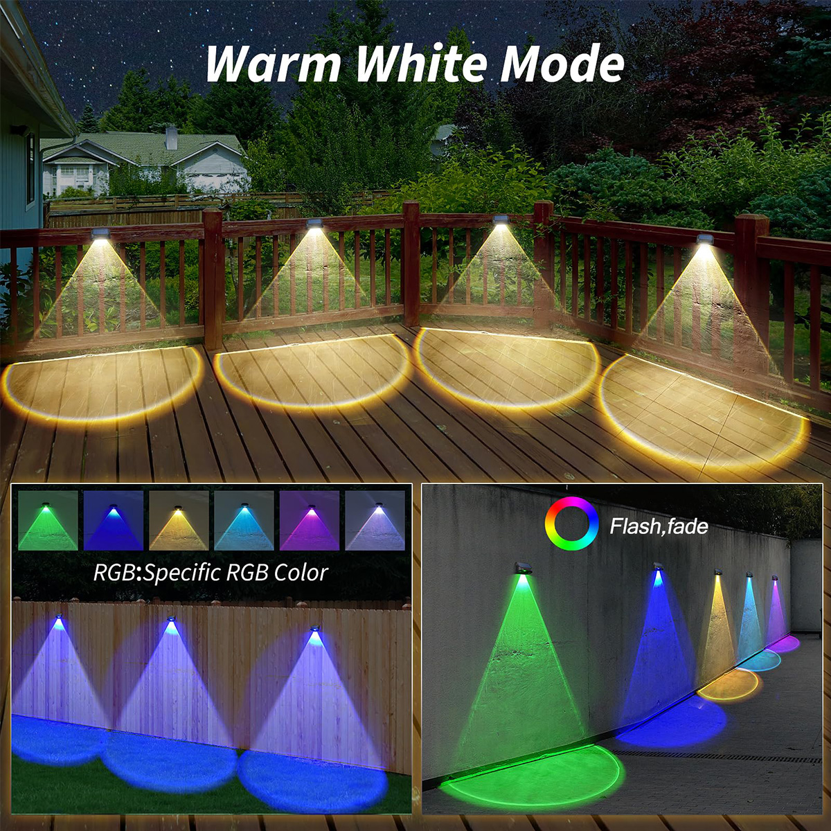 Solar Wall Lamp Solar Fence Li – Deck Step Light Bewertung und Preis