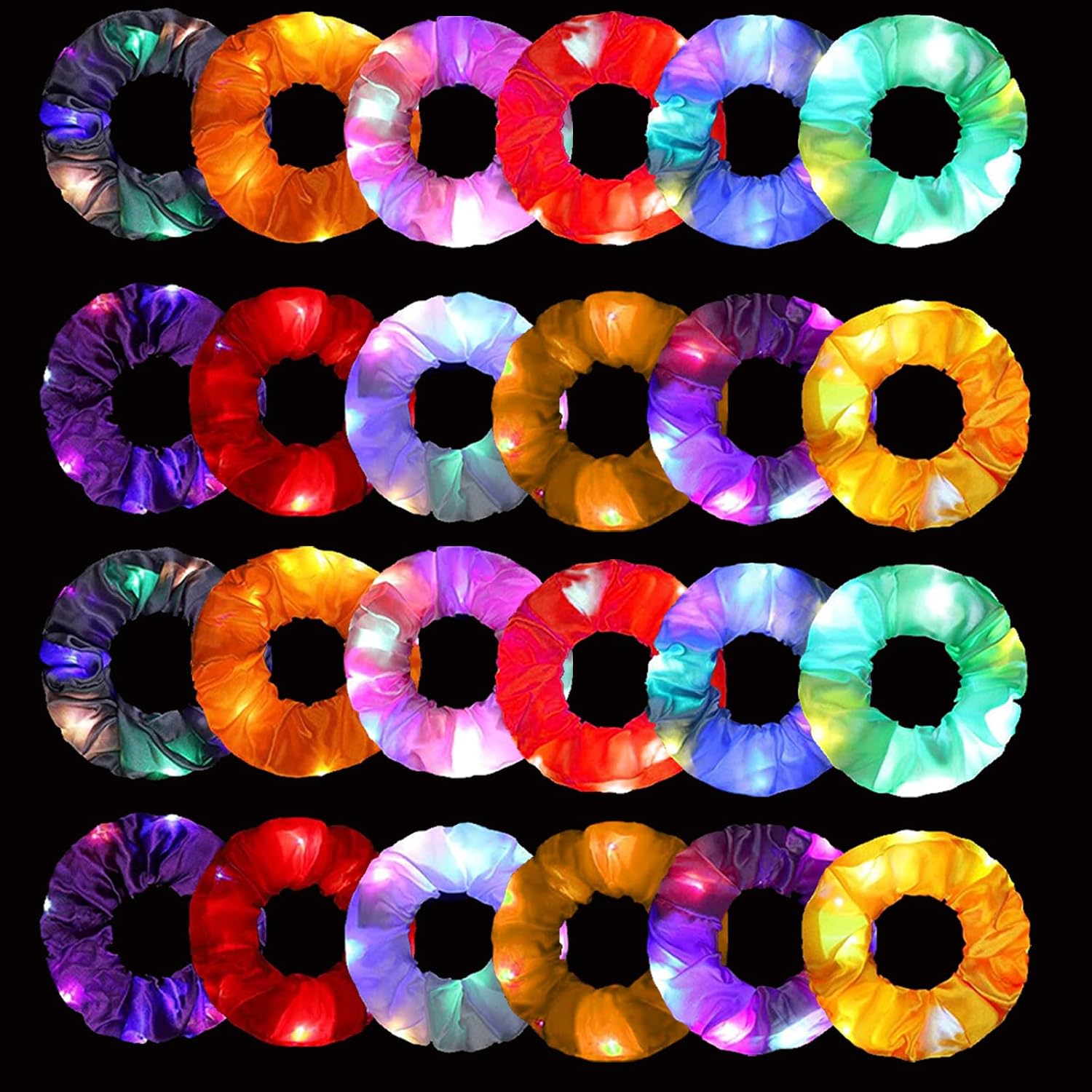 6pcs LED Scrunchies Hair Bands – Outdoor Lighting Effects Bewertung und Preis