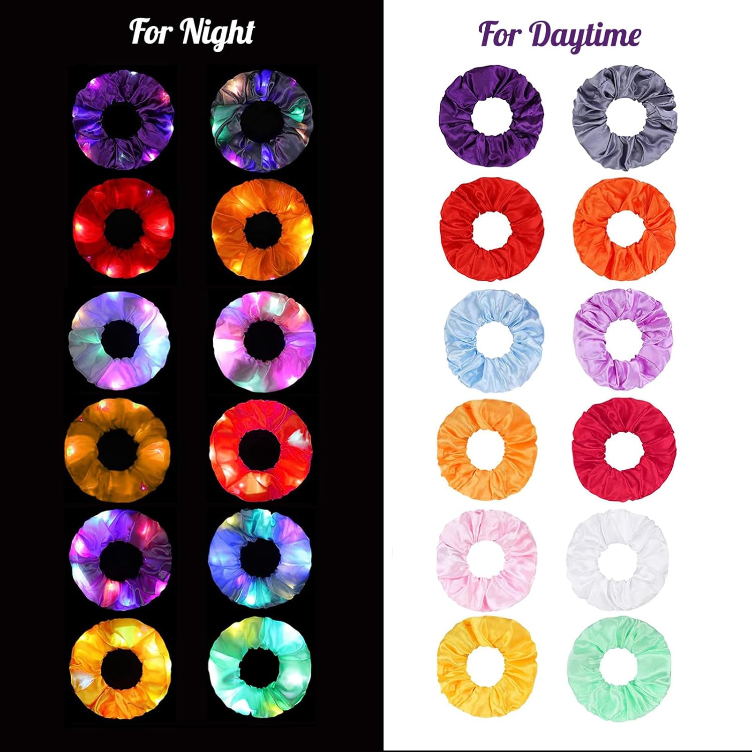 6pcs LED Scrunchies Hair Bands – Outdoor Lighting Effects Bewertung und Preis