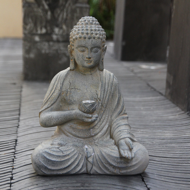 Resin Solar Buddha Statue Scul – Outdoor Zen Lighting Bewertung und Preis