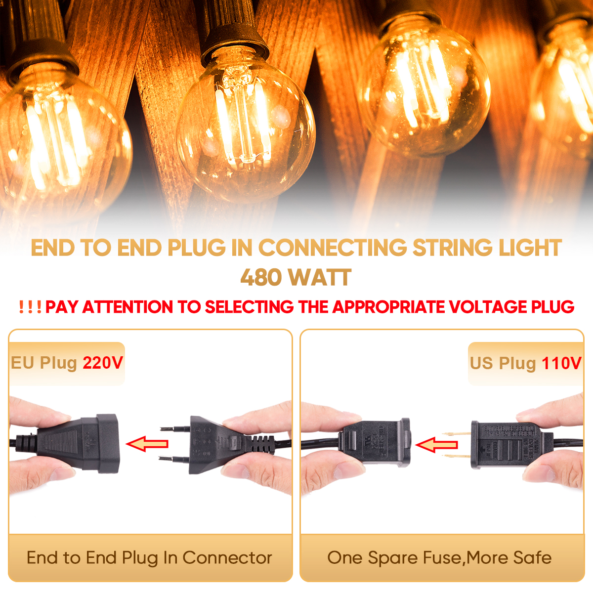 Vintage LED G40 Street Garland – Outdoor Lighting Uk Bewertung und Preis