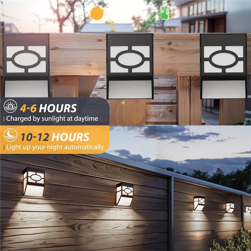 ABFU-8Pcs Solar Powered Wall M – Quality Outdoor Lighting Brands Bewertung und Preis