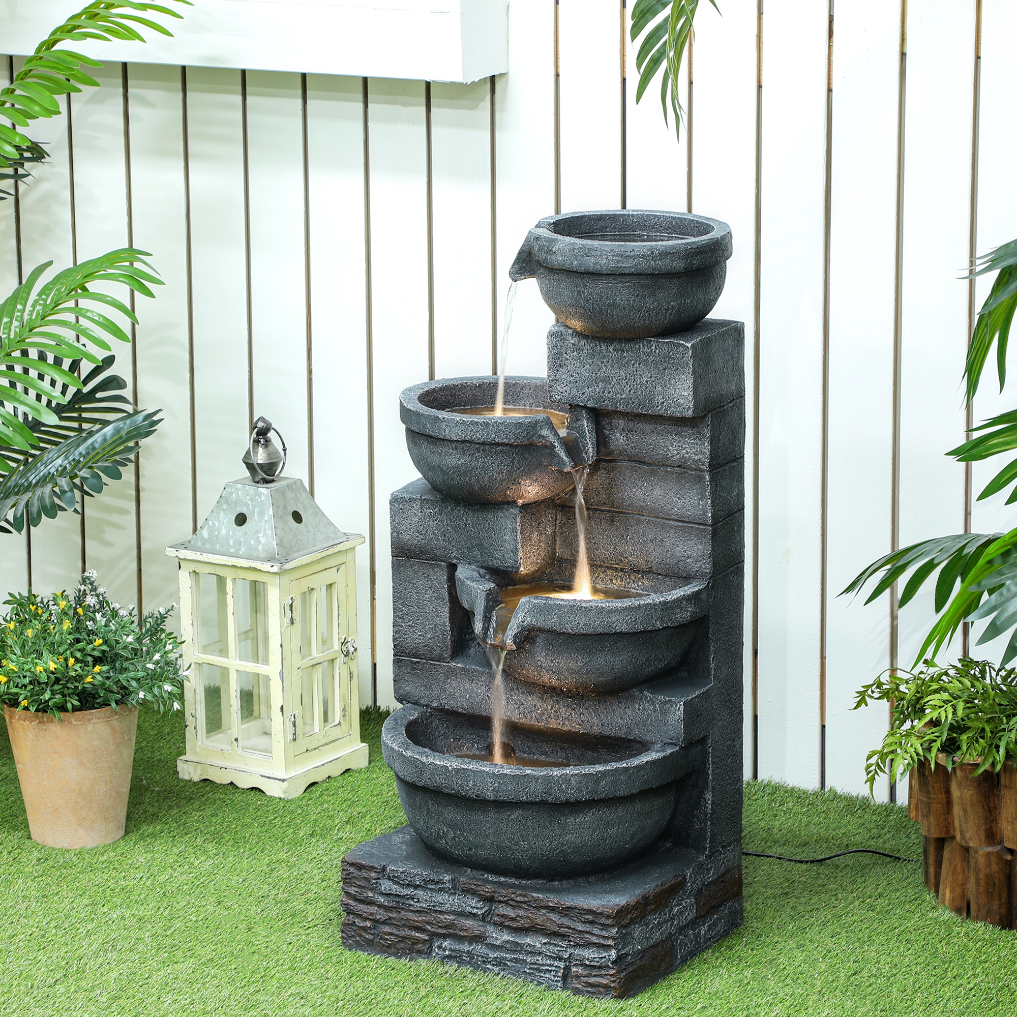 30 Inch Tall Outdoor Waterfall – Outdoor Zen Lighting Bewertung und Preis
