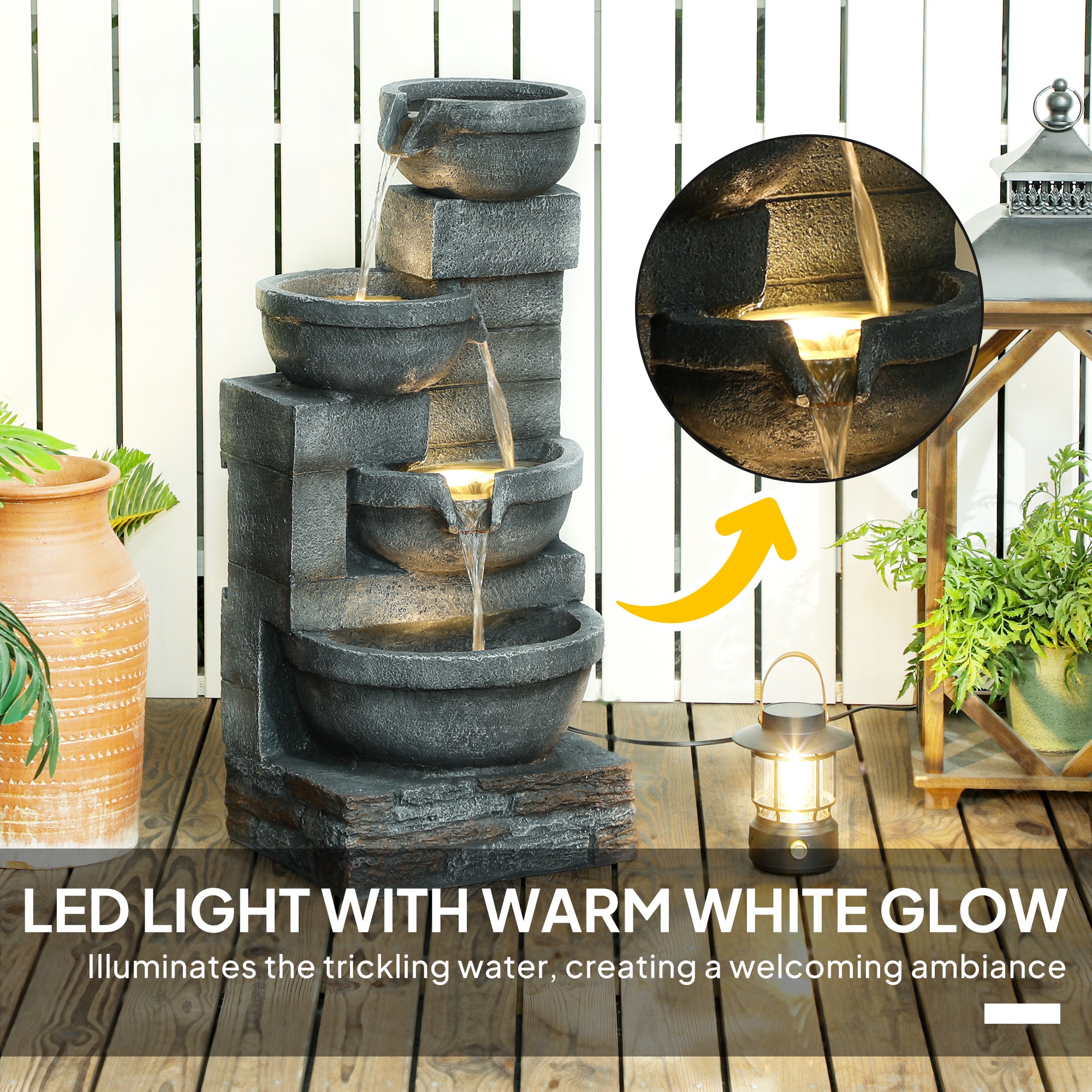 30 Inch Tall Outdoor Waterfall – Outdoor Zen Lighting Bewertung und Preis