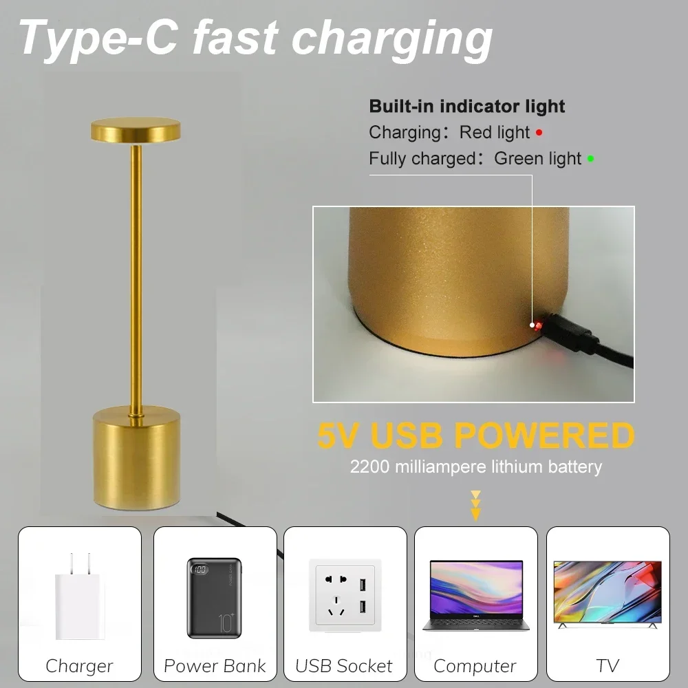 LED Rechargeable Touch Metal T – Outdoor Lighting Art Bewertung und Preis