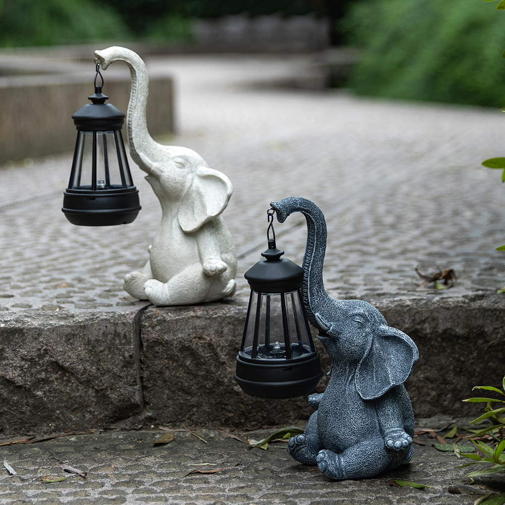 Cute Elephant Resin Statue Wit – Outdoor Lighting Art Bewertung und Preis