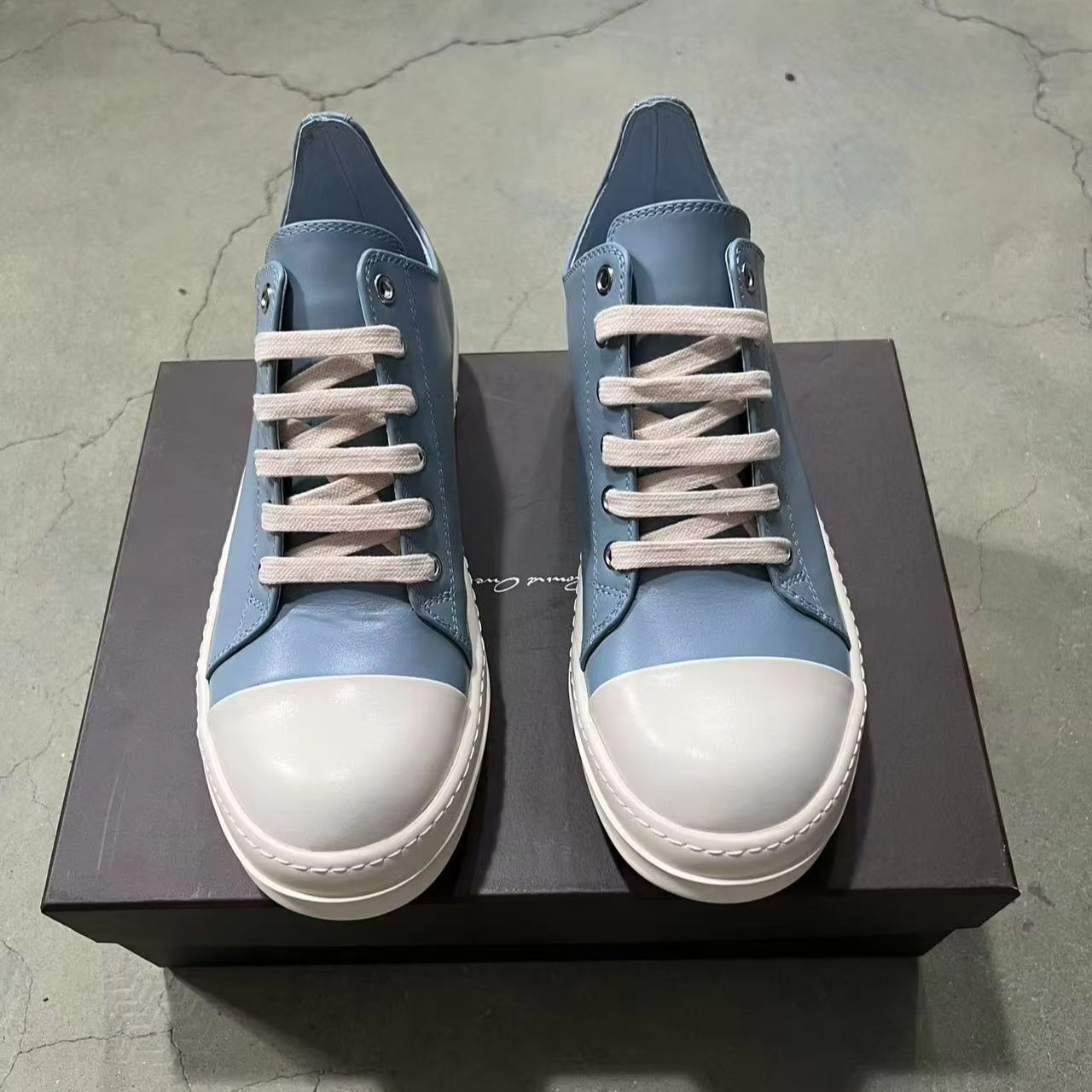 Brand Men Shoe Light Blue Leat – Quality Outdoor Lighting Brands Bewertung und Preis