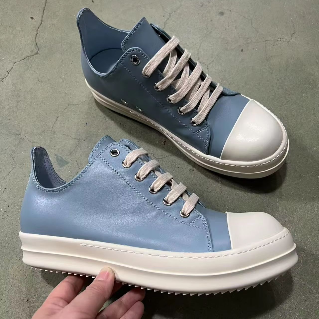 Brand Men Shoe Light Blue Leat – Quality Outdoor Lighting Brands Bewertung und Preis