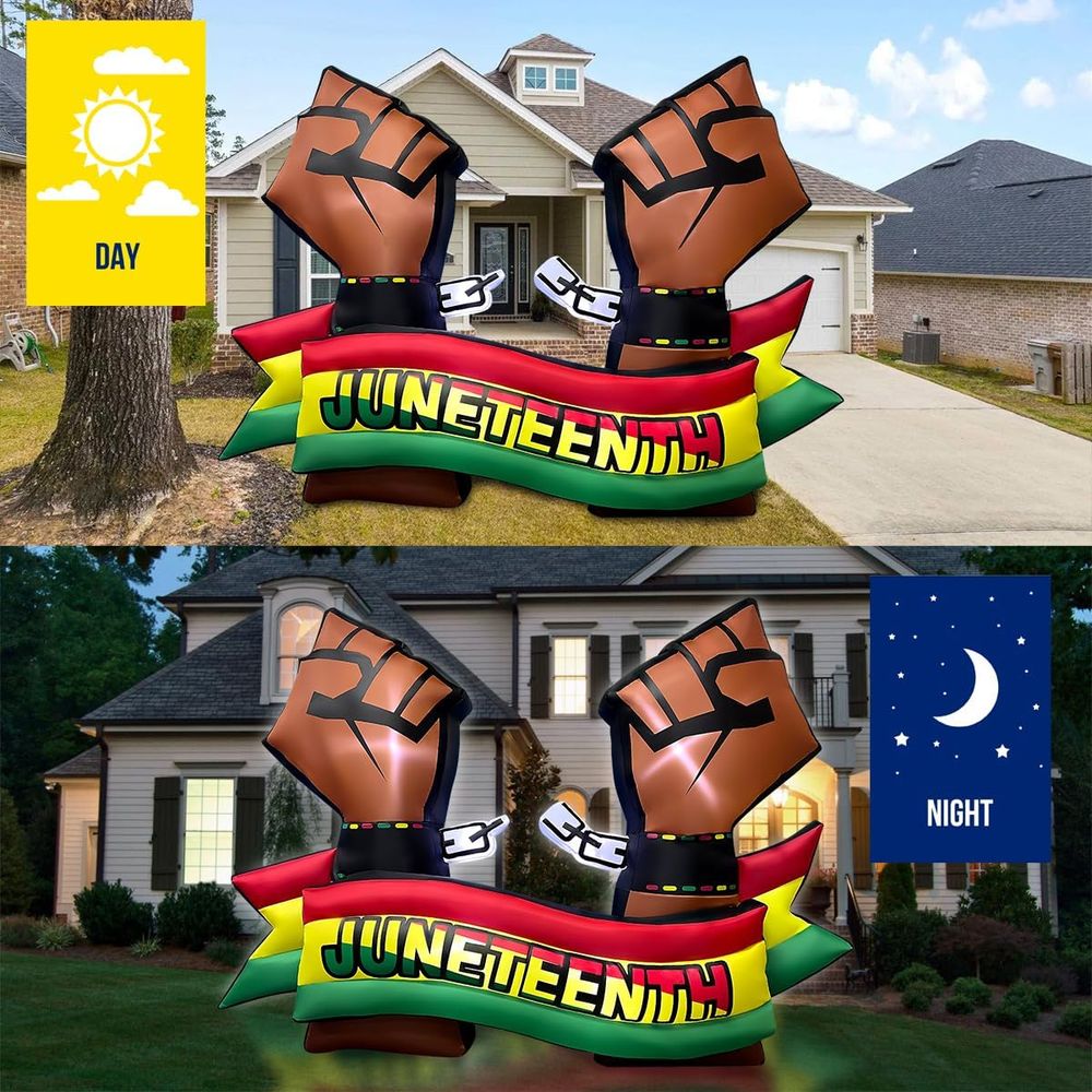 6.5FT Long Juneteenth Iatables – Outdoor Lighting Effects Bewertung und Preis