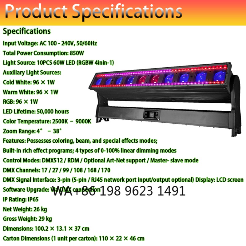 10Head 60W RGBW IP65 Waterproo – Outdoor Lighting Effects Bewertung und Preis