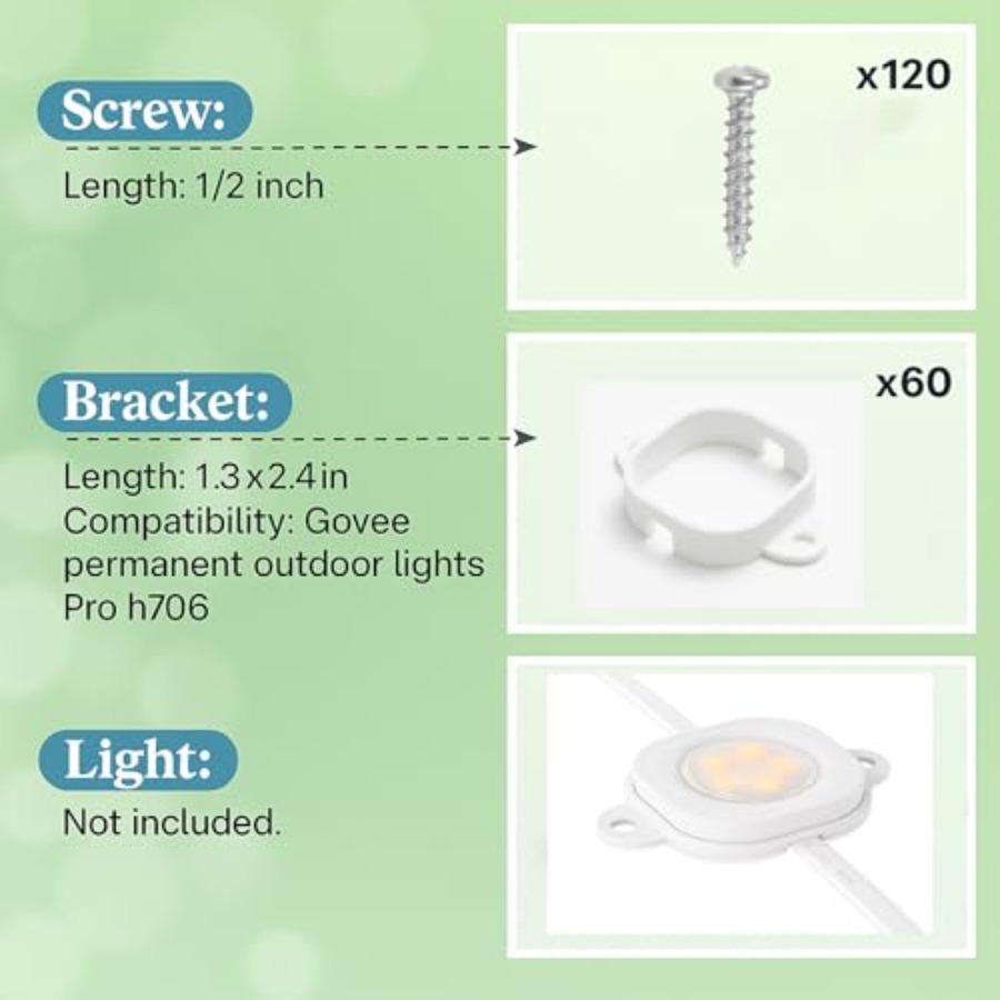 Mounting Clips for Govee Perma – Outdoor Lighting Govee Bewertung und Preis