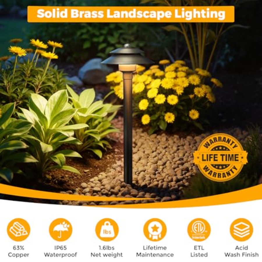 Solid Brass Low Voltage Landsc – Outdoor Lighting Low Voltage Bewertung und Preis