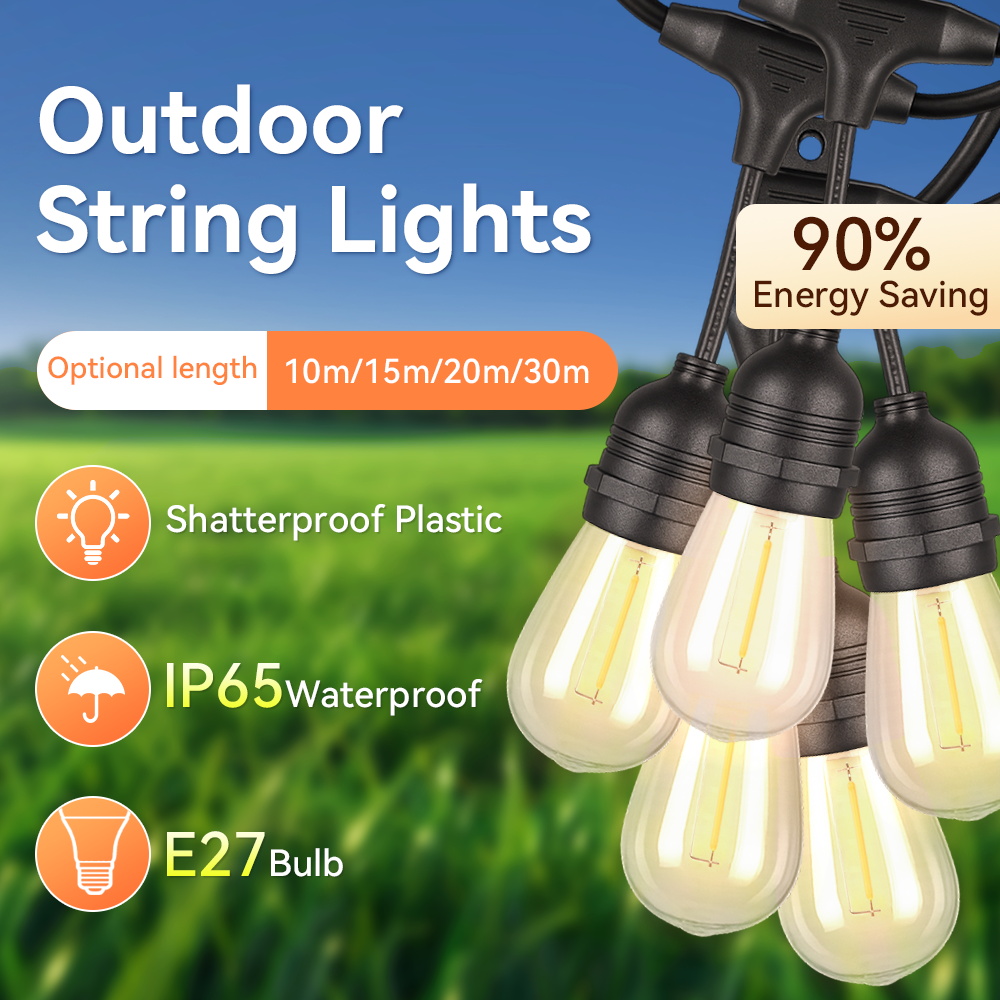 E27 Outdoor String Lights LED  – Outdoor Lighting Uk Bewertung und Preis
