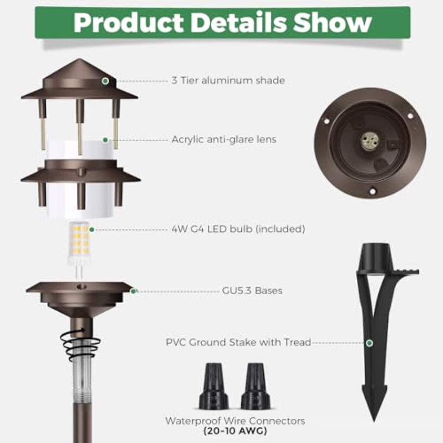 Pagoda Low Voltage Landscape P – Outdoor Lighting Low Voltage Bewertung und Preis